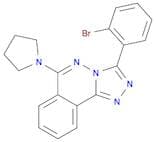 1,2,4-Triazolo[3,4-a]phthalazine,3-(2-bromophenyl)-6-(1-pyrrolidinyl)-