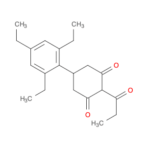 1,3-Cyclohexanedione, 2-(1-oxopropyl)-5-(2,4,6-triethylphenyl)-
