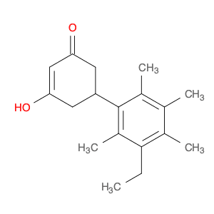 2-Cyclohexen-1-one, 5-(3-ethyl-2,4,5,6-tetramethylphenyl)-3-hydroxy-