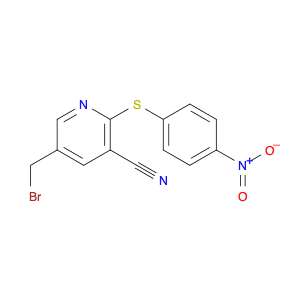 3-Pyridinecarbonitrile, 5-(bromomethyl)-2-[(4-nitrophenyl)thio]-