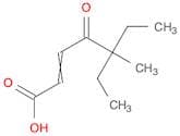 2-Heptenoic acid, 5-ethyl-5-methyl-4-oxo-