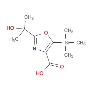 4-Oxazolecarboxylic acid, 2-(1-hydroxy-1-methylethyl)-5-(trimethylsilyl)-