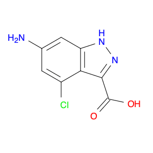 1H-Indazole-3-carboxylicacid, 6-amino-4-chloro-
