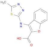 2-Benzofurancarboxylic acid, 3-[(5-methyl-1,3,4-thiadiazol-2-yl)amino]-