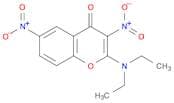 4H-1-Benzopyran-4-one, 2-(diethylamino)-3,6-dinitro-