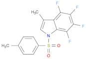 1H-Indole, 4,5,6,7-tetrafluoro-3-methyl-1-[(4-methylphenyl)sulfonyl]-
