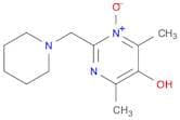 5-Pyrimidinol, 4,6-dimethyl-2-(1-piperidinylmethyl)-, 1-oxide