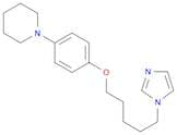 Piperidine, 1-[4-[[5-(1H-imidazol-1-yl)pentyl]oxy]phenyl]-