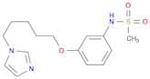 Methanesulfonamide, N-[3-[[5-(1H-imidazol-1-yl)pentyl]oxy]phenyl]-