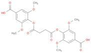 Butanedioic acid, bis(4-carboxy-2,6-dimethoxyphenyl) ester