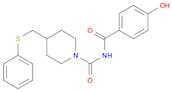 1-Piperidinecarboxamide, N-(4-hydroxybenzoyl)-4-[(phenylthio)methyl]-