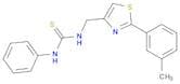 Thiourea, N-[[2-(3-methylphenyl)-4-thiazolyl]methyl]-N'-phenyl-