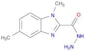1H-Benzimidazole-2-carboxylic acid, 1,5-dimethyl-, hydrazide