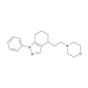 1H-Indazole, 4,5,6,7-tetrahydro-4-[2-(4-morpholinyl)ethyl]-1-phenyl-