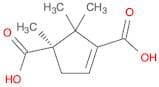 3-Cyclopentene-1,3-dicarboxylicacid, 1,2,2-trimethyl-, (R)- (9CI)