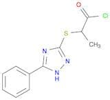 Propanoyl chloride, 2-[(5-phenyl-1H-1,2,4-triazol-3-yl)thio]-