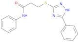 Propanamide, N-phenyl-3-[(5-phenyl-1H-1,2,4-triazol-3-yl)thio]-