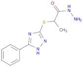 Propanoic acid, 2-[(5-phenyl-1H-1,2,4-triazol-3-yl)thio]-, hydrazide