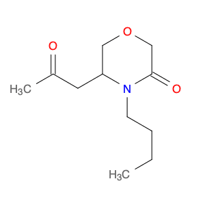 3-Morpholinone, 4-butyl-5-(2-oxopropyl)-