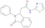 1H-Isoindole-1-acetamide, 2,3-dihydro-3-oxo-2-phenyl-N-2-thiazolyl-