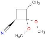 Cyclobutanecarbonitrile, 2,2-dimethoxy-3-methyl-, trans-