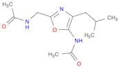 Acetamide, N-[2-[(acetylamino)methyl]-4-(2-methylpropyl)-5-oxazolyl]-