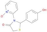 4-Thiazolidinone, 2-(4-hydroxyphenyl)-3-(1-oxido-2-pyridinyl)-