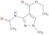 1H-Pyrazole-4-carboxylic acid, 3-(acetylamino)-1-methyl-, ethyl ester