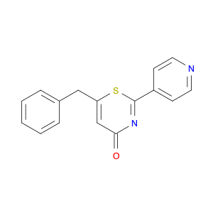 4H-1,3-Thiazin-4-one, 6-(phenylmethyl)-2-(4-pyridinyl)-