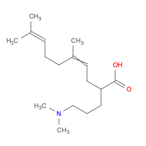 4,8-Decadienoic acid, 5,9-dimethyl-2-(3-(dimethylamino)propyl)-