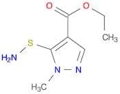 1H-Pyrazole-4-carboxylic acid, 5-(aminothio)-1-methyl-, ethyl ester