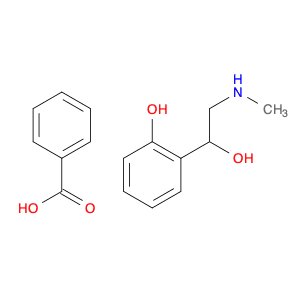 Benzenemethanol, 2-hydroxy-α-((methylamino)methyl)-, benzoate (salt)