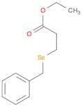 Propanoic acid, 3-[(phenylmethyl)seleno]-, ethyl ester