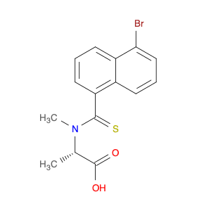 L-Alanine, N-[(5-bromo-1-naphthalenyl)thioxomethyl]-N-methyl-
