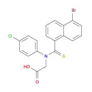 Glycine, N-[(5-bromo-1-naphthalenyl)thioxomethyl]-N-(4-chlorophenyl)-