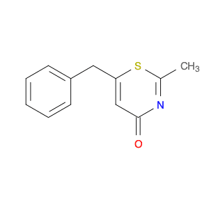 4H-1,3-Thiazin-4-one, 2-methyl-6-(phenylmethyl)-
