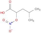 Pentanoic acid, 4-methyl-2-(nitrooxy)-