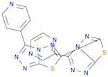 6,6'-Bi-1,2,4-triazolo[3,4-b][1,3,4]thiadiazole, 3-pyrazinyl-3'-(4-pyridinyl)-