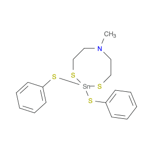 4H-1,3,6,2-Dithiazastannocine, tetrahydro-6-methyl-2,2-bis(phenylthio)-