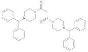 Piperazine, 1,1'-(1,3-dioxo-1,3-propanediyl)bis[4-(diphenylmethyl)-