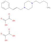 Piperazine, 1-pentyl-4-(3-phenyl-2-propenyl)-, ethanedioate (1:2)