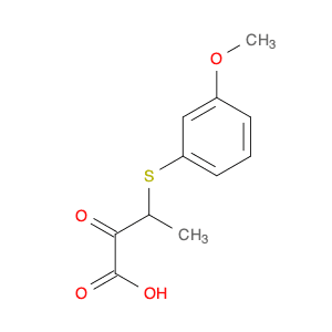 Butanoic acid, 3-[(3-methoxyphenyl)thio]-2-oxo-