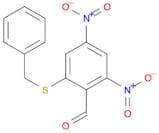 Benzaldehyde, 2,4-dinitro-6-[(phenylmethyl)thio]-