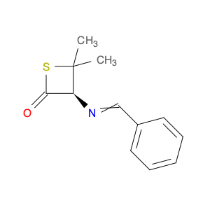 2-Thietanone, 4,4-dimethyl-3-[(phenylmethylene)amino]-, (R)-