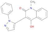 2(1H)-Quinolinone, 4-hydroxy-1-methyl-3-(1-phenyl-1H-pyrazol-5-yl)-
