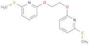 Pyridine, 2,2'-[1,2-ethanediylbis(oxy)]bis[6-(methylthio)-