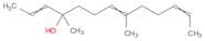 2,7,11-Tridecatrien-4-ol, 4,8-dimethyl-