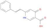 3-Pyridinecarboxylic acid, 1,4-dihydro-4-oxo-6-(2-phenylethenyl)-