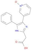 1H-Imidazole-2-acetic acid, 4-(1-oxido-3-pyridinyl)-5-phenyl-