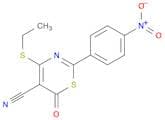 6H-1,3-Thiazine-5-carbonitrile, 4-(ethylthio)-2-(4-nitrophenyl)-6-oxo-